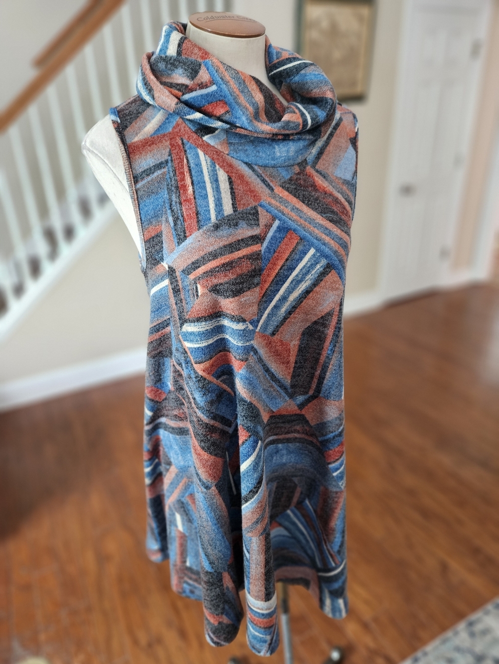 Lee Tracy Western Sleeveless Dress Large